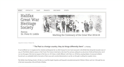 Desktop Screenshot of halifaxgreatwar.org