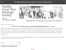 Tablet Screenshot of halifaxgreatwar.org